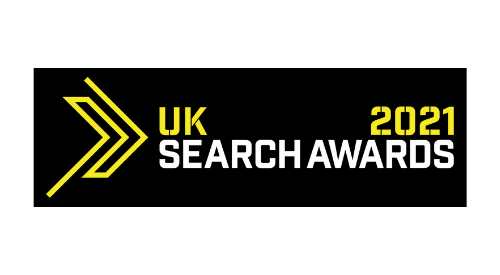 Logo for UK search awards 2021